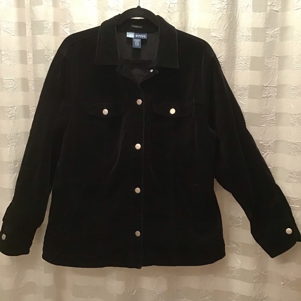 Avenue Blues Black Velvet Jacket w/Silver Buttons